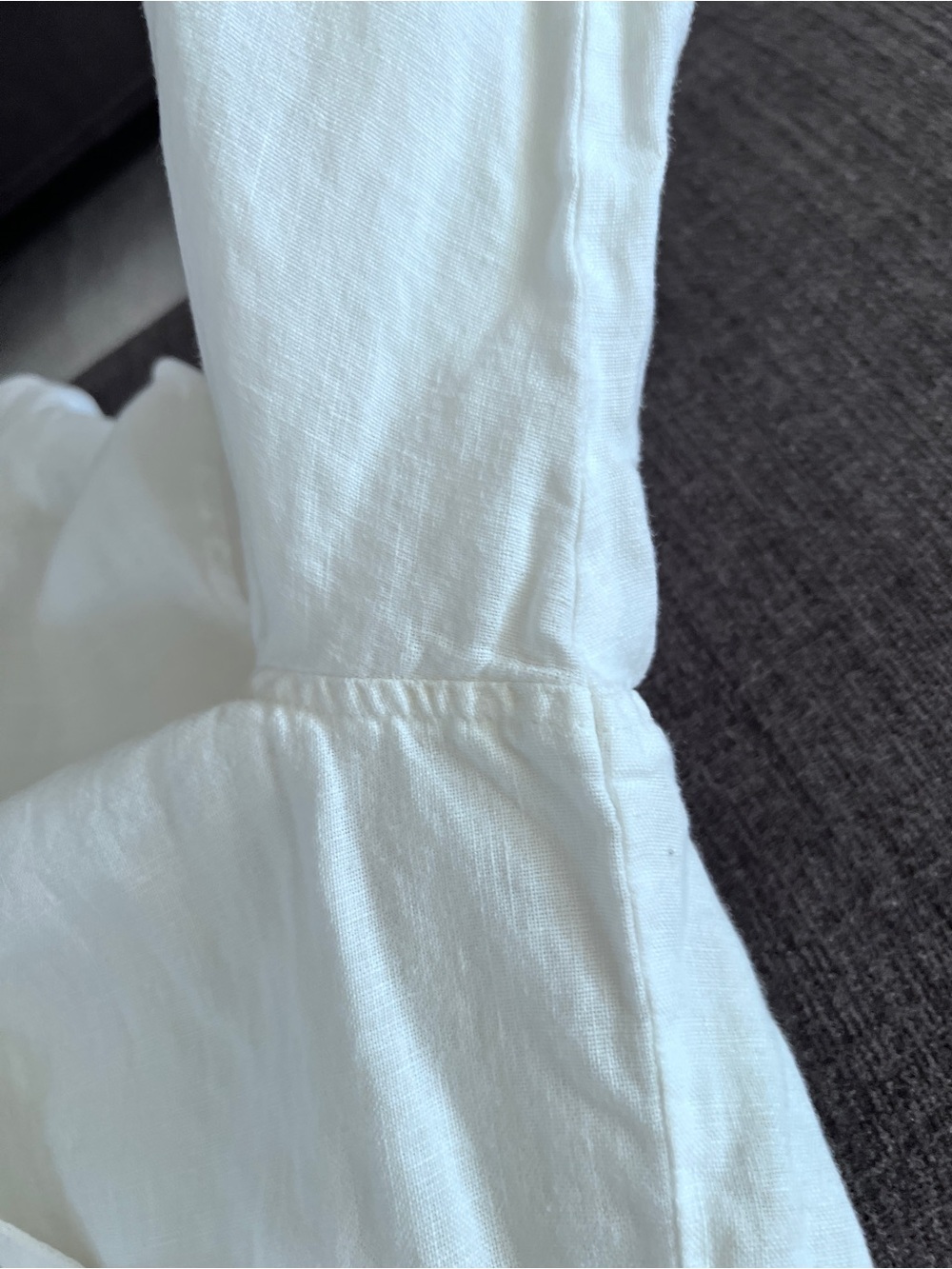 Lightweight White Linen Button-Front Women's Top Coastal Minimalist - Picture 9 of 12